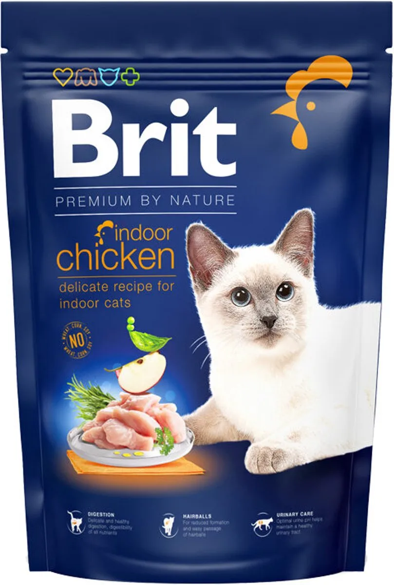 Brit Premium by Nature Indoor Kattenvoer Kip 1,5kg