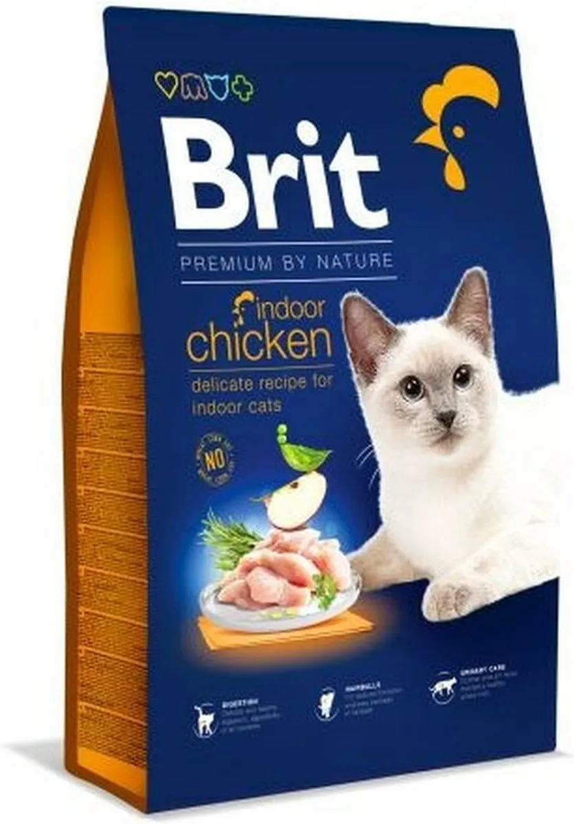 Brit Premium by Nature Indoor Kattenvoer Kip 1,5kg