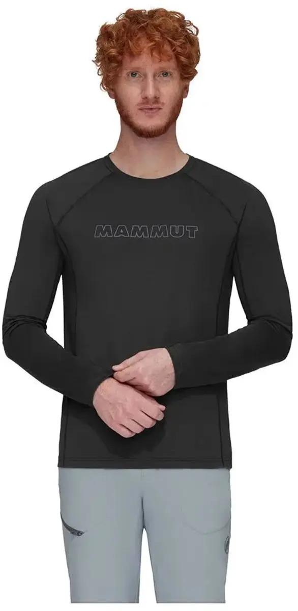 Mammut Selun Fl Sun Logo T-shirt Met Lange Mouwen Zwart S Man
