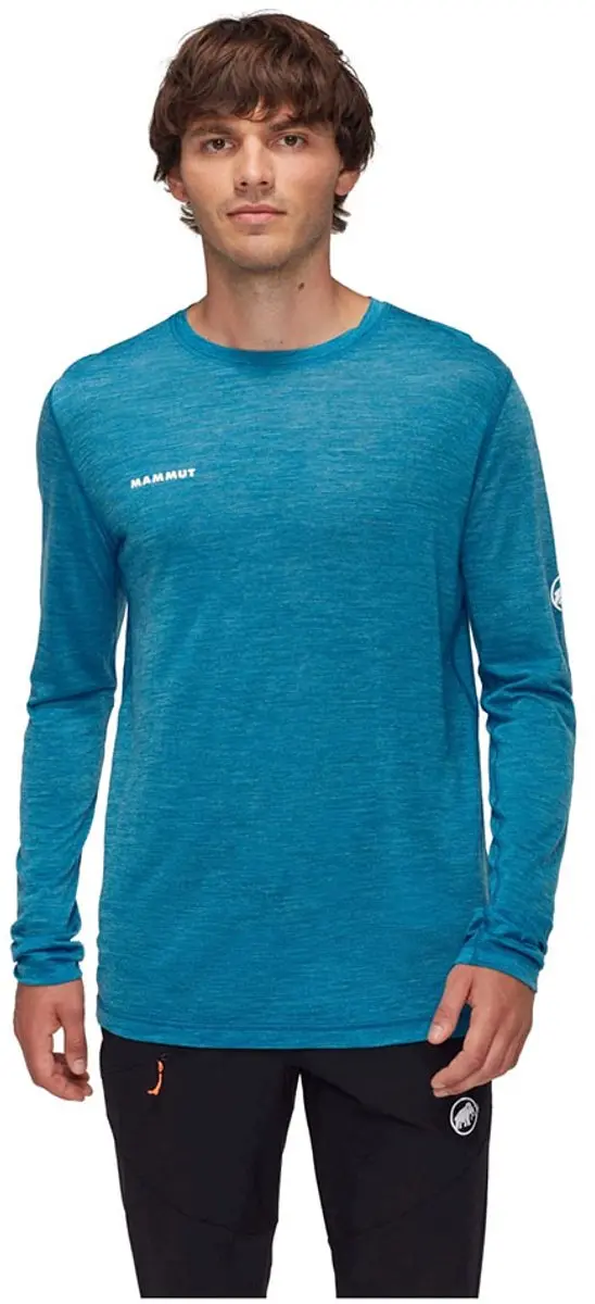 Mammut Tree Wool Fl T-shirt Met Lange Mouwen Blauw M Man