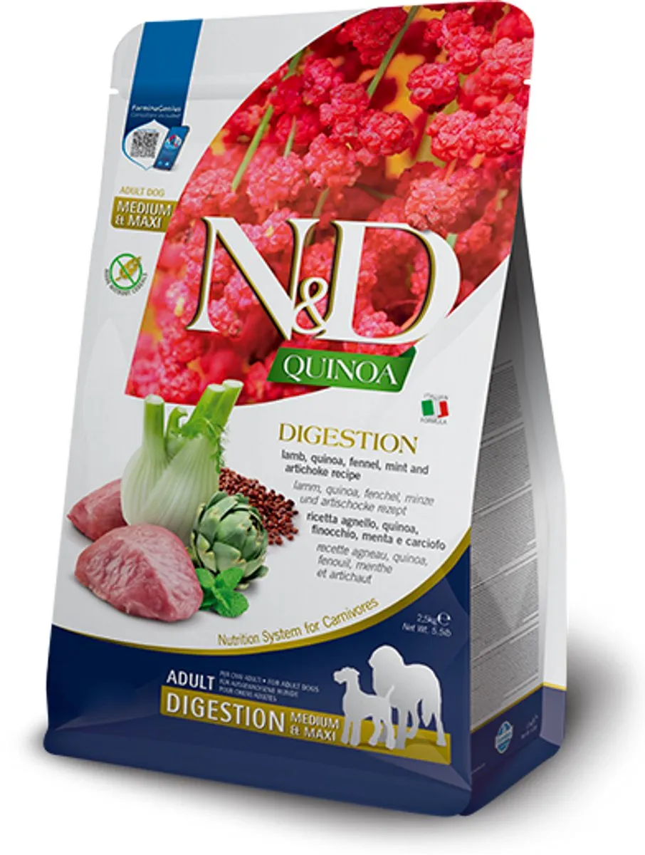 Farmina N&D Grain Free Quinoa Digestion Adult Lam 2,5 kg