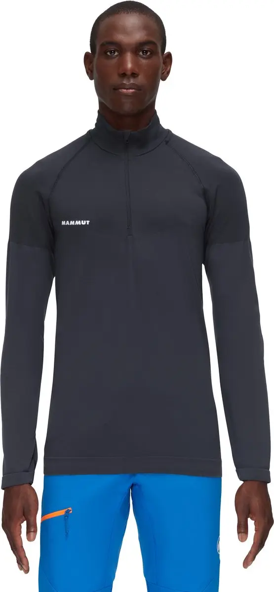 Mammut Trift Half Rits Lange Mouw T-shirt Zwart XL Man