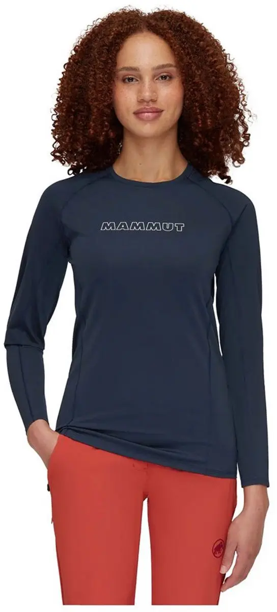 Mammut Selun Fl Logo T-shirt Met Lange Mouwen Blauw XL Vrouw