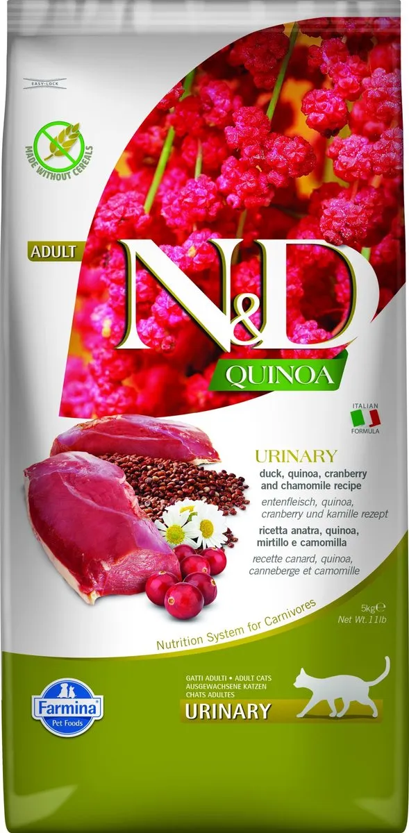 Farmina N&D Quina Adult Kat Urinary Eend 5kg