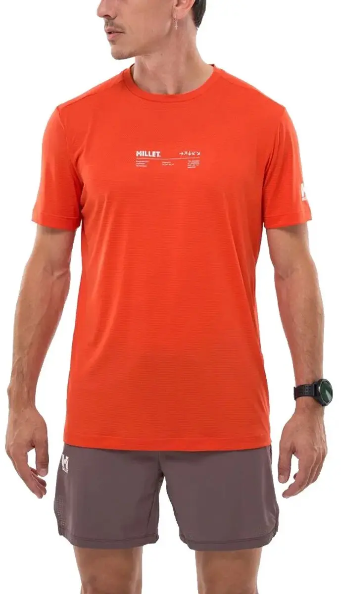 Millet Intense Essential T-shirt Met Korte Mouwen Oranje L Man