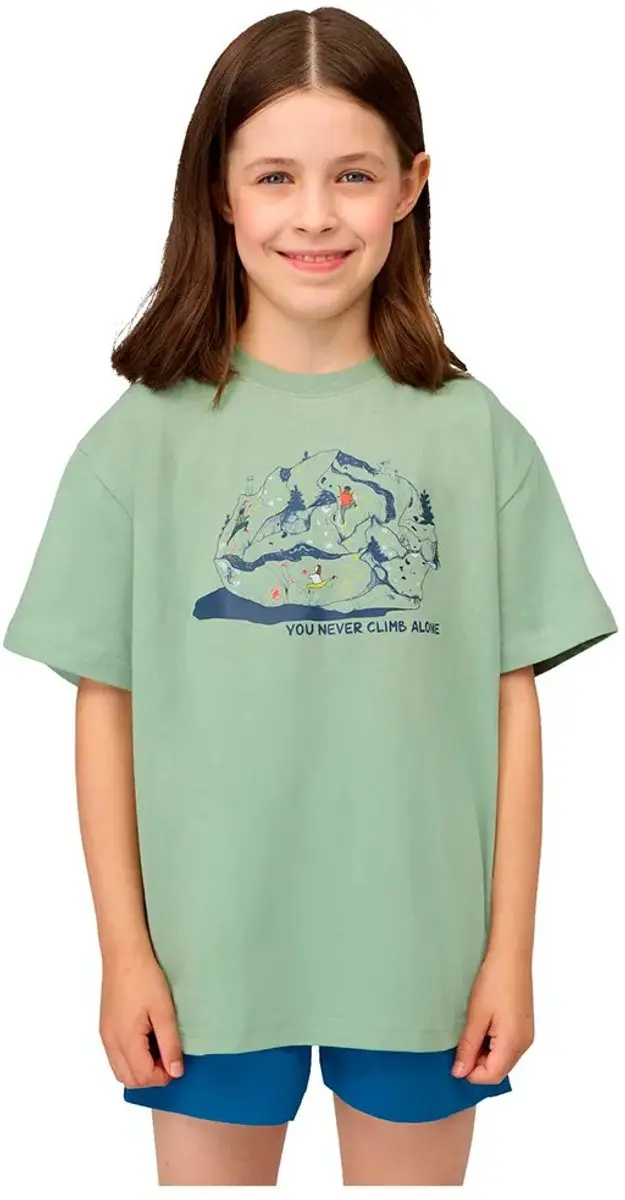 Mammut Base Climbing T-shirt Met Korte Mouwen Groen 116 cm Jongen
