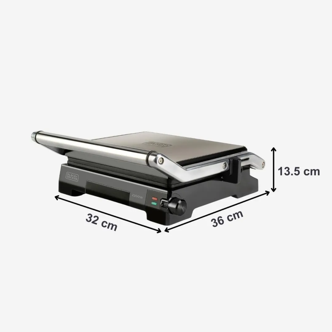 BLACK+DECKER BXGR2200E Contactgrill 2200W - 2 Platen