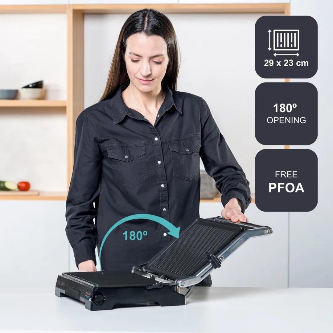 BLACK+DECKER BXGR2200E Contactgrill 2200W - 2 Platen
