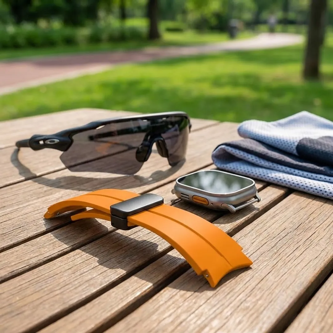 NUVEX Geel Siliconen Horlogebandje 20mm - Samsung Galaxy Watch