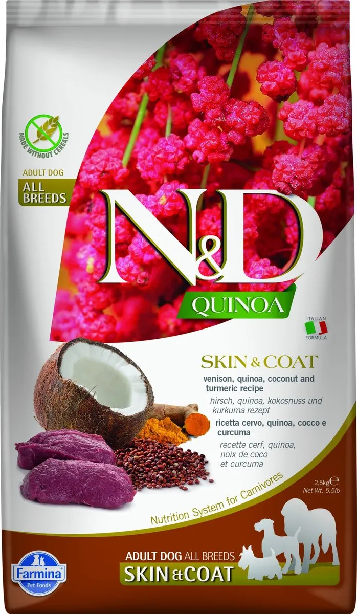 Farmina N&D Quinoa Skin & Coat Medium/Maxi Hert 2,5kg