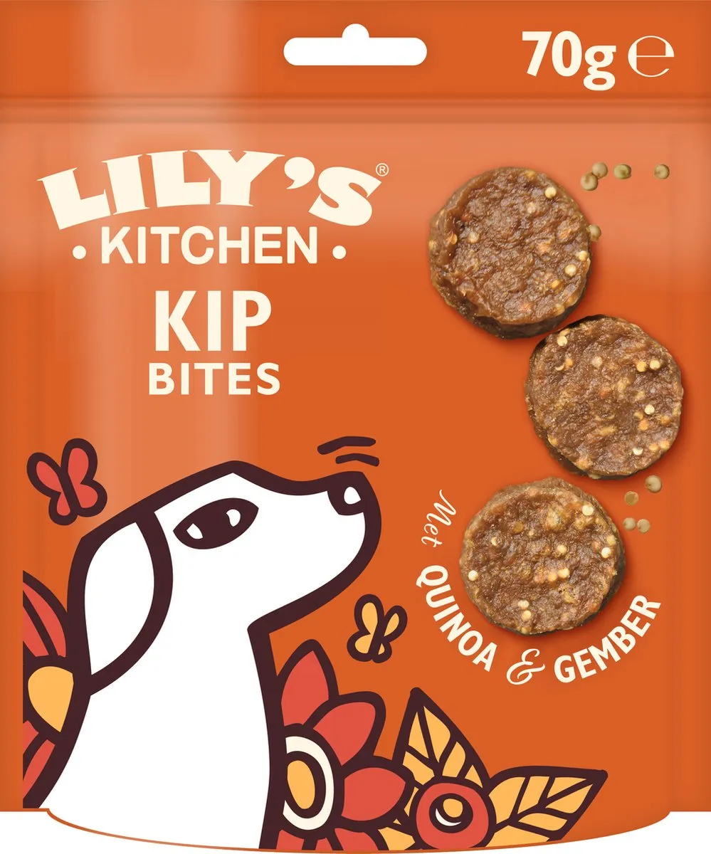 Lily's Kitchen Chomp-Away Kip Bites Hondensnacks - 8x70g