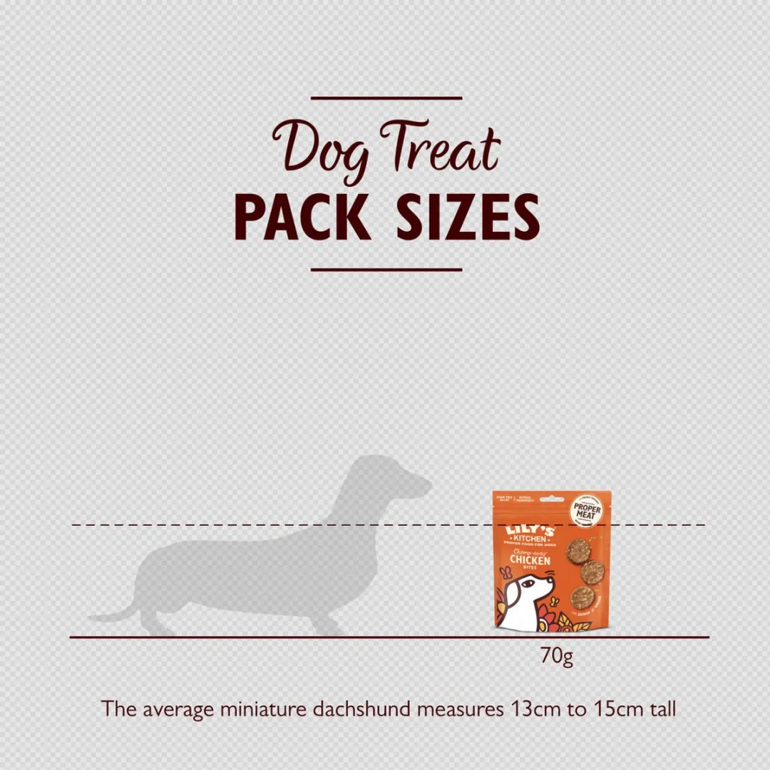 Lily's Kitchen Chomp-Away Kip Bites Hondensnacks - 8x70g