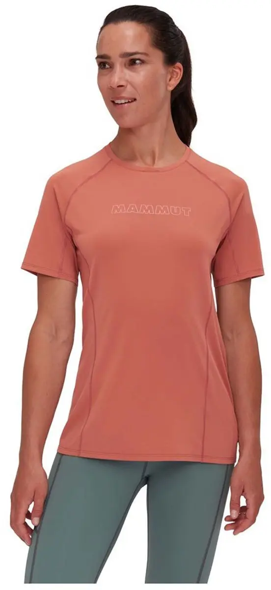 Mammut Selun Fl Logo T-shirt Met Korte Mouwen Oranje S Vrouw