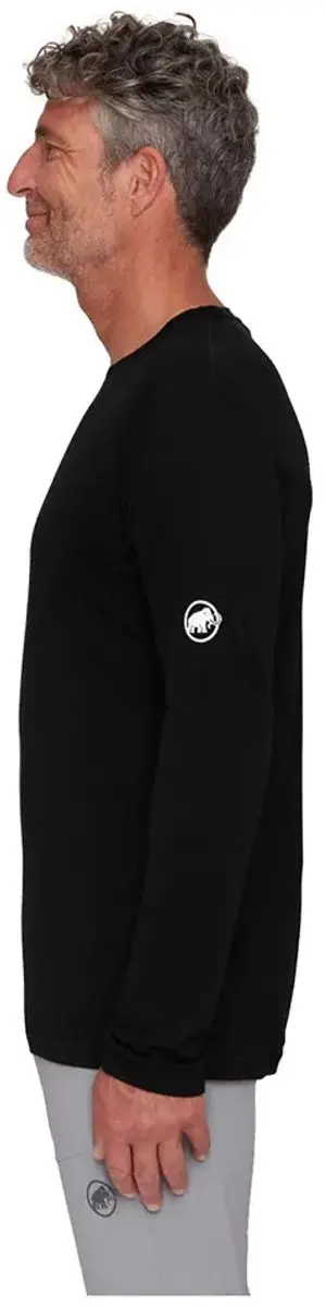 Mammut Tree Wool FL Longsleeve T-shirt Heren - Zwart - L - afbeelding 6 van 6