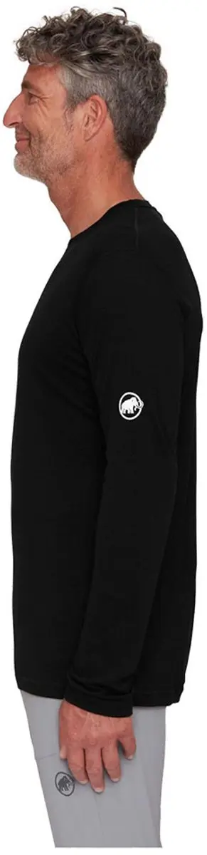 Mammut Tree Wool FL Longsleeve T-shirt Heren - Zwart - L - afbeelding 5 van 6