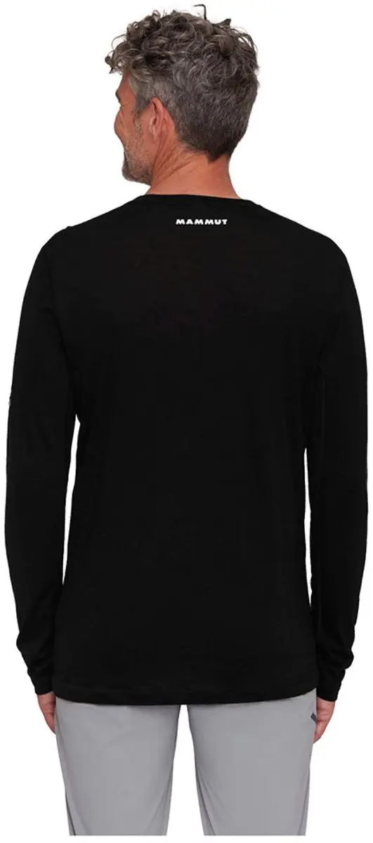 Mammut Tree Wool FL Longsleeve T-shirt Heren - Zwart - L - afbeelding 2 van 6