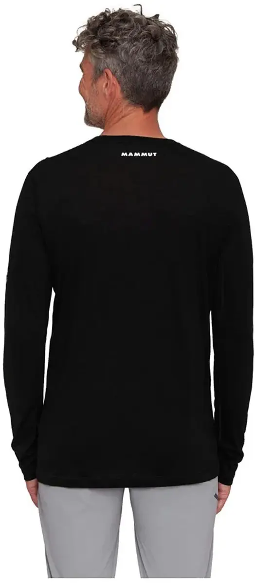 Mammut Tree Wool FL Longsleeve T-shirt Heren - Zwart - L - afbeelding 3 van 6