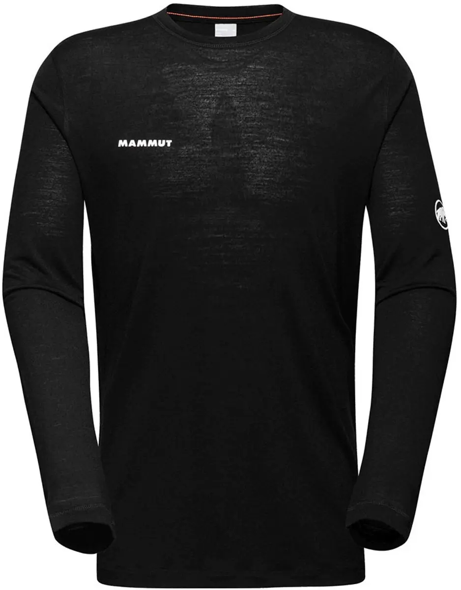 Mammut Tree Wool FL Longsleeve T-shirt Heren - Zwart - L - afbeelding 4 van 6