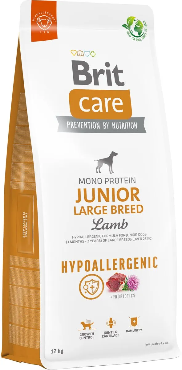 Brit Care Hypoallergenic Junior Large Breed Lam 3kg - afbeelding 2 van 2