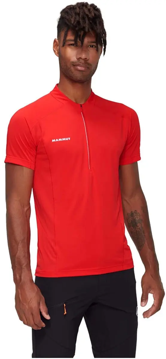 Mammut Aenergy Fl Half Rits T-shirt Met Korte Mouwen Rood L Man