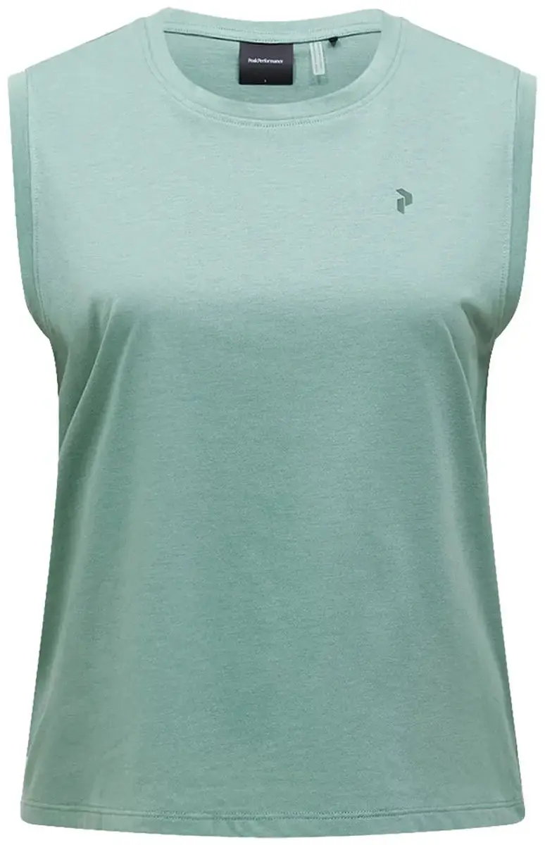 Peak Performance Explore Graphic Mouwloos T-shirt Groen S Vrouw