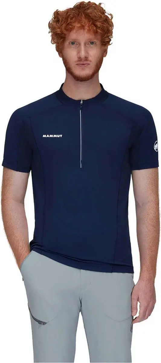 Mammut Aenergy Fl Zip T-shirt Met Korte Mouwen Blauw 2XL Man