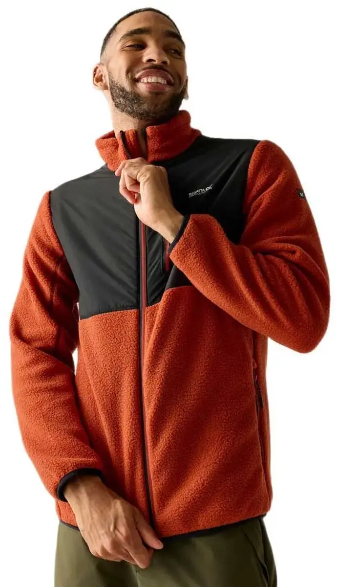 Regatta Morran W/r Fleece Met Volledige Rits Oranje M Man