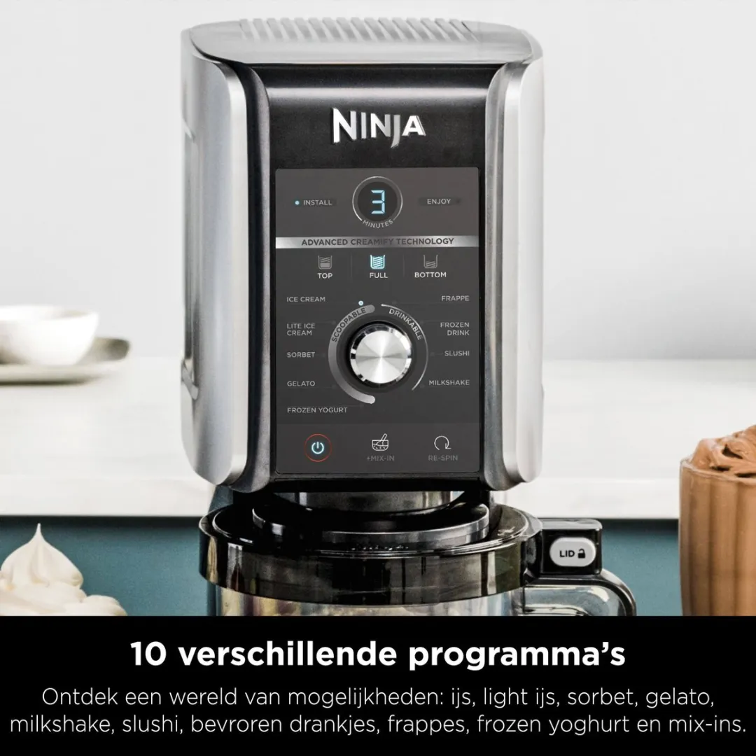 Ninja Creami Deluxe NC501EU IJsmachine - 10-in-1 - 800W - afbeelding 6 van 6