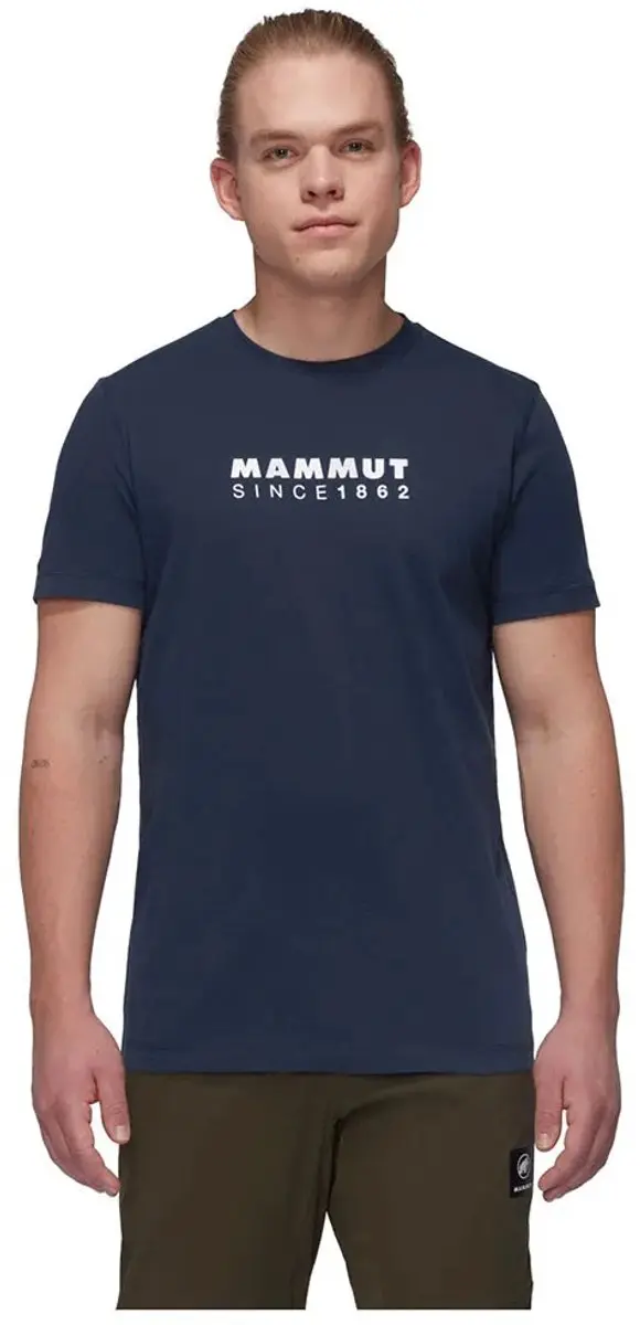 Mammut Core Logo T-shirt Met Korte Mouwen Blauw L Man
