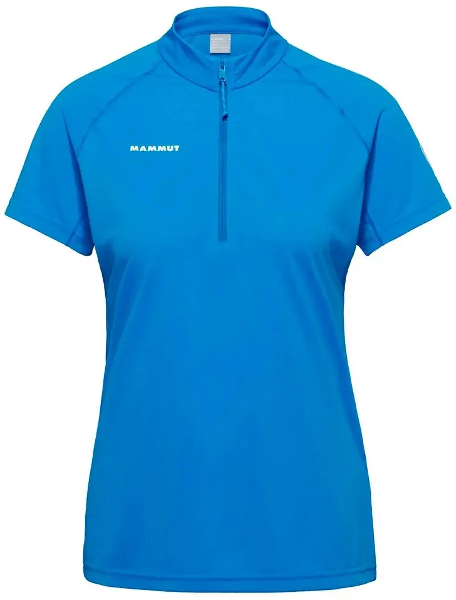 Mammut Ducan Fl Half Rits T-shirt Met Korte Mouwen Blauw XS Vrouw