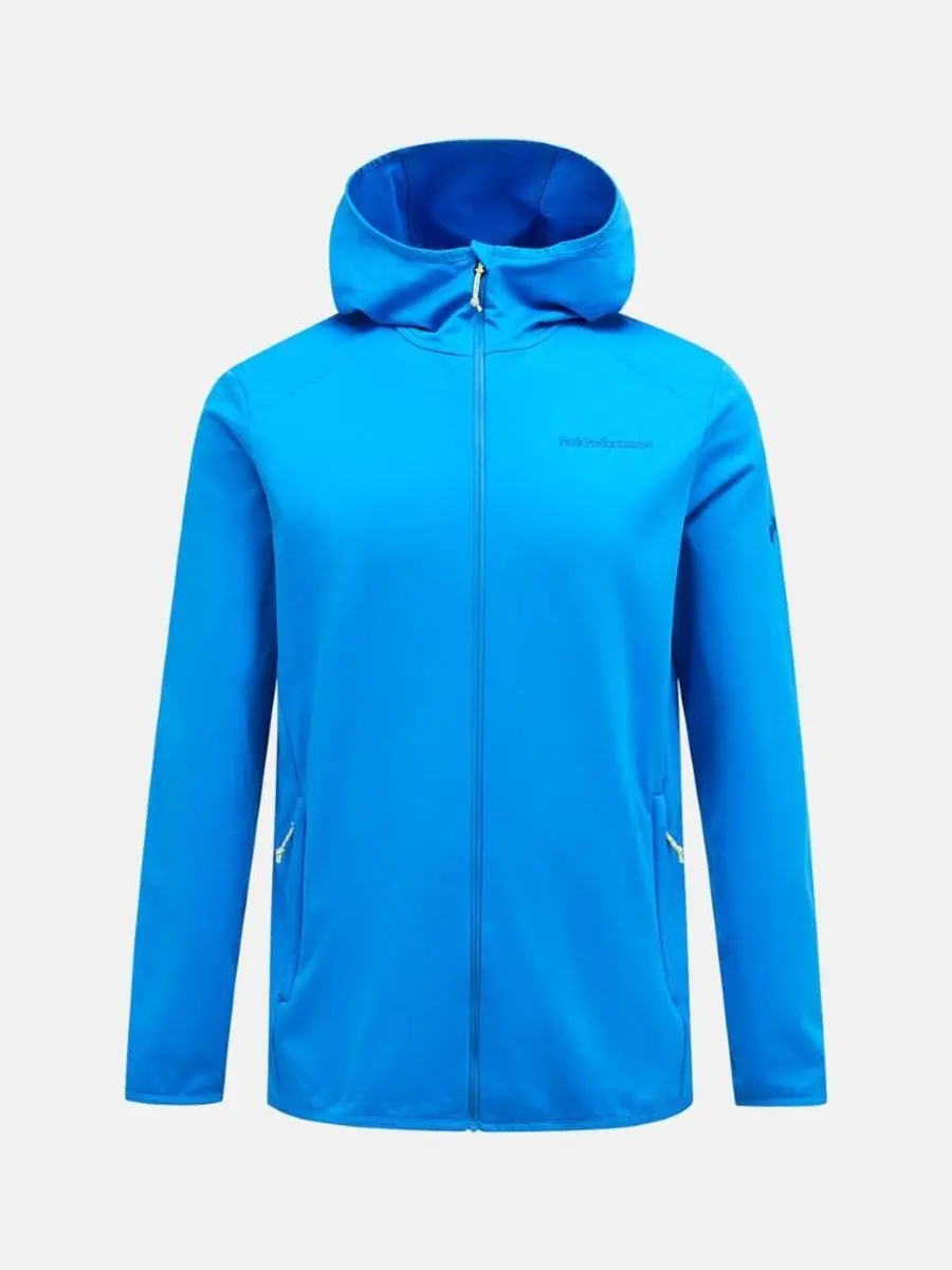 Light Zip Hood Fleece Heren Brilliant Blue L