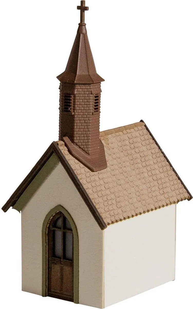 Noch 0014687 N Dorpskapel - Schaal N - Wit/Bruin