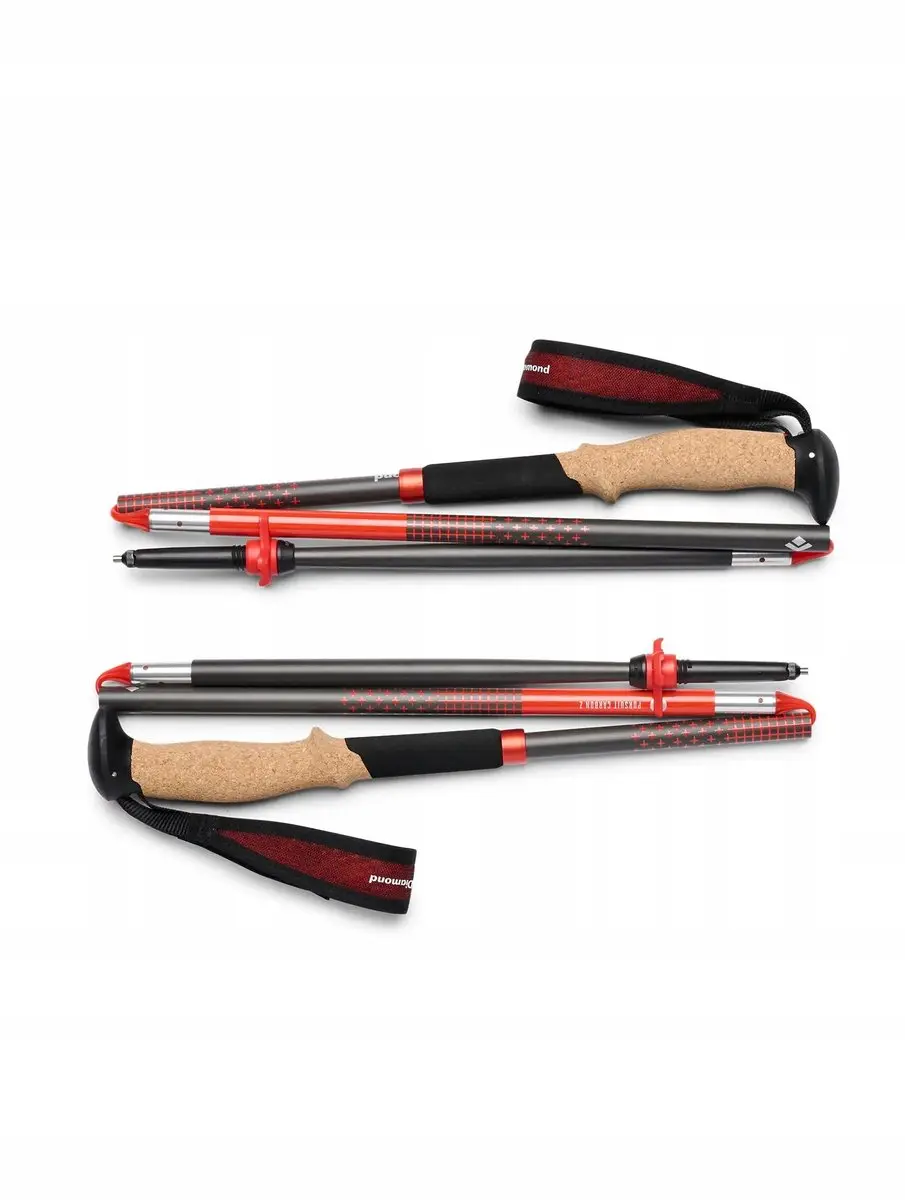 Merkloze Carbon Z-Pols Trekkingstokken 130 cm - Lichtgewicht & Opvouwbaar - afbeelding 4 van 6