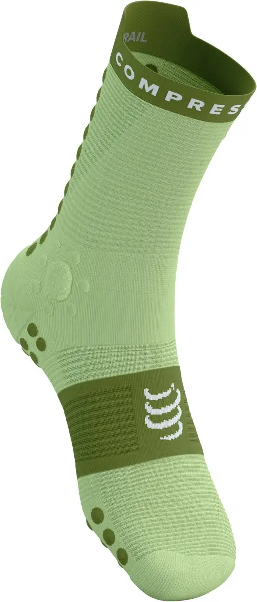 Compressport Pro Racing Socks V4.0 Trail - Shadow Lime - afbeelding 6 van 6
