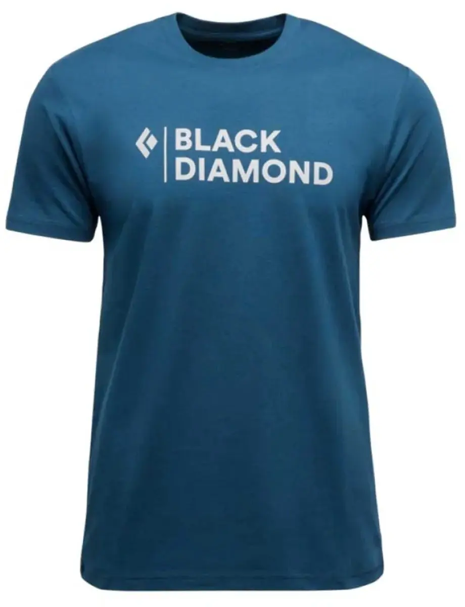 Black Diamond Mini Stacked T-shirt - Korte Mouwen - Indigo Blauw - S - afbeelding 2 van 2