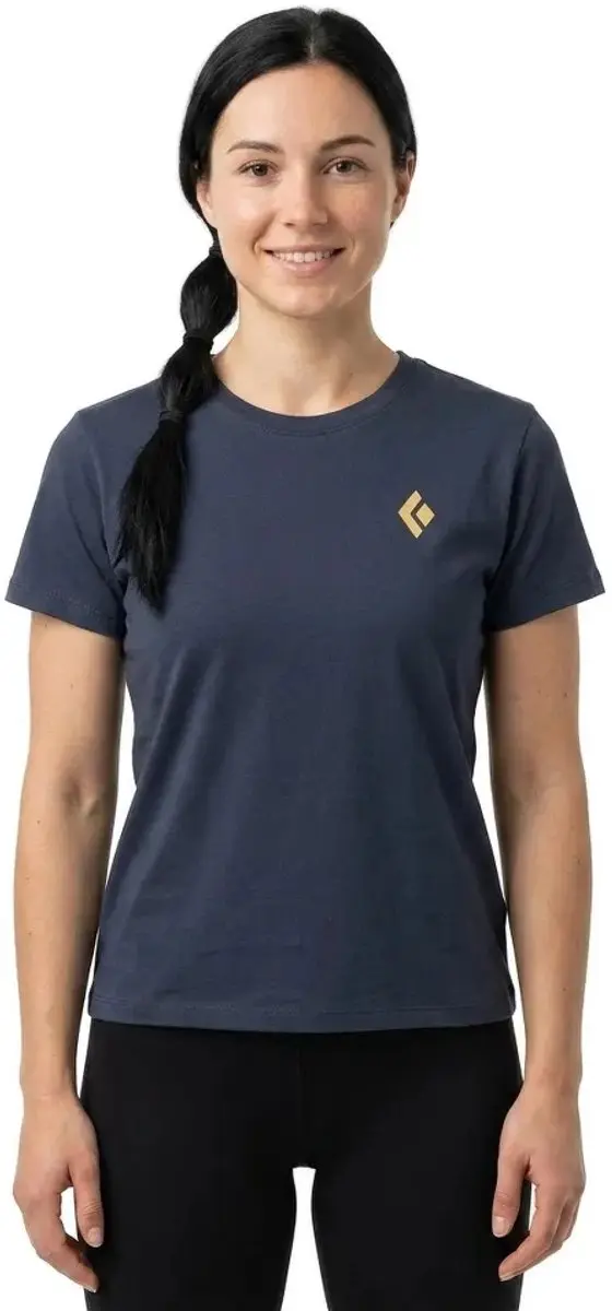 Black Diamond Heritage Badge Dames T-shirt - Charcoal - XS - afbeelding 4 van 4