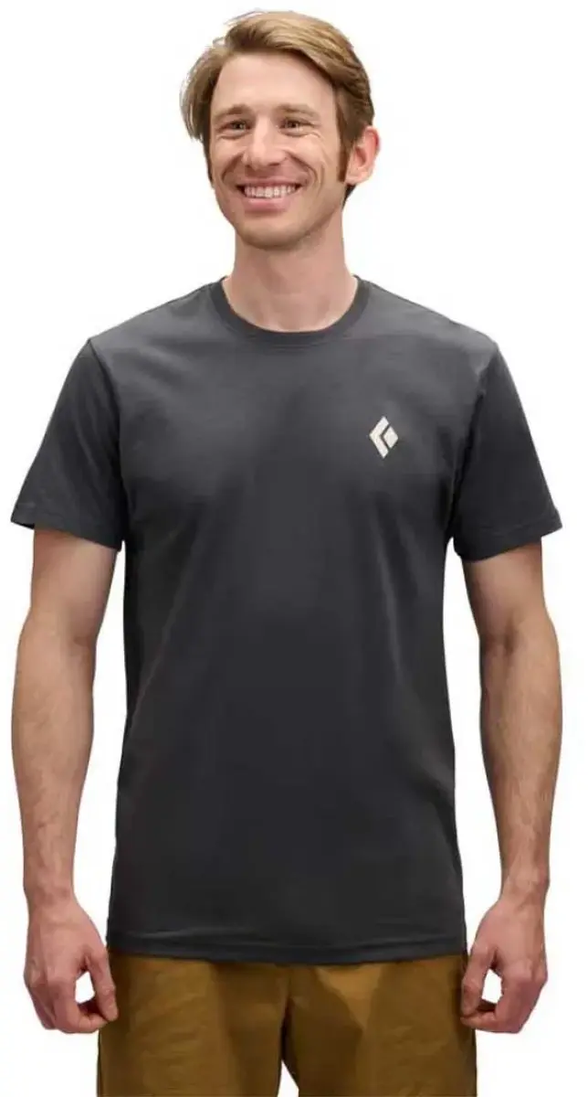Black Diamond Backcountry Stamp T-shirt - Carbon - M - afbeelding 6 van 6