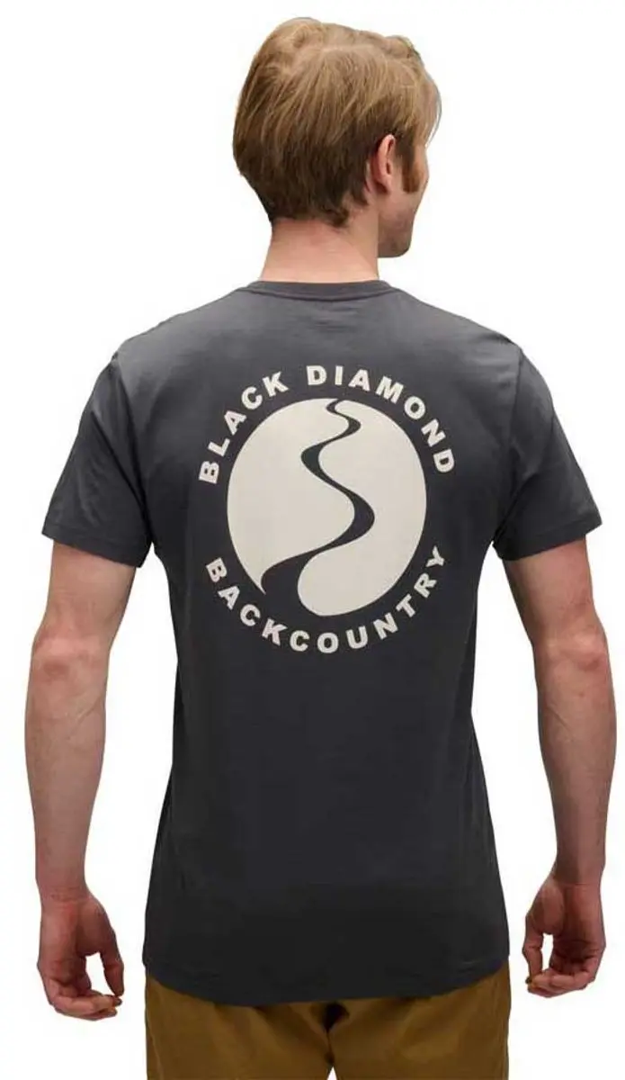 Black Diamond Backcountry Stamp T-shirt - Carbon - M - afbeelding 2 van 6