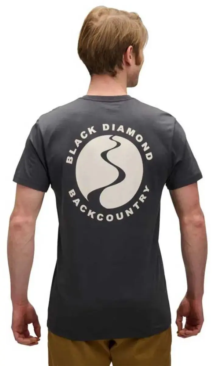 Black Diamond Backcountry Stamp T-shirt - Carbon - M - afbeelding 3 van 6