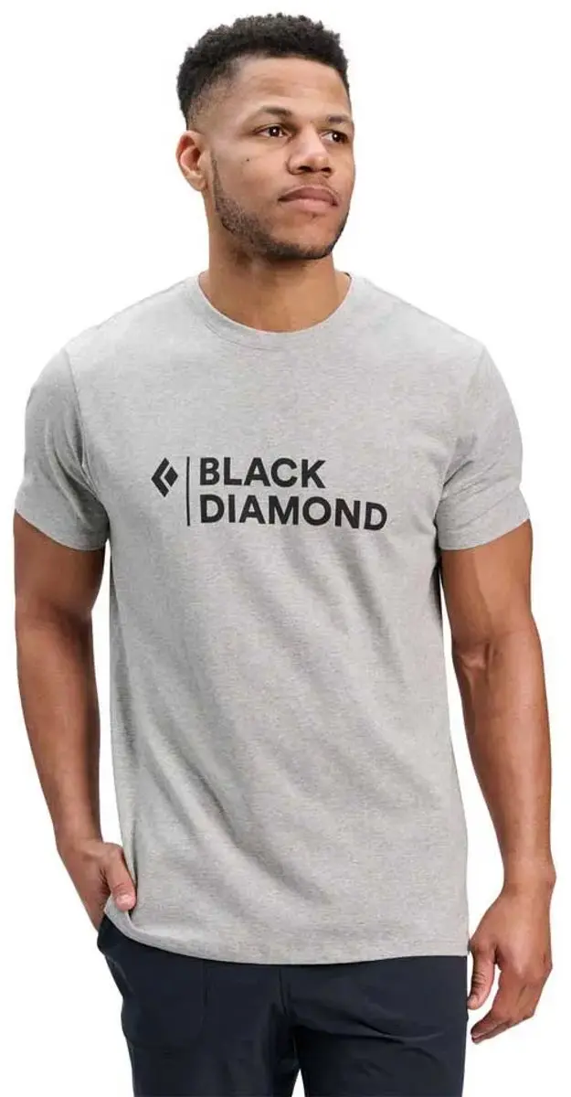 Black Diamond Mini Stacked T-shirt - Nickel Heather - S - afbeelding 6 van 6