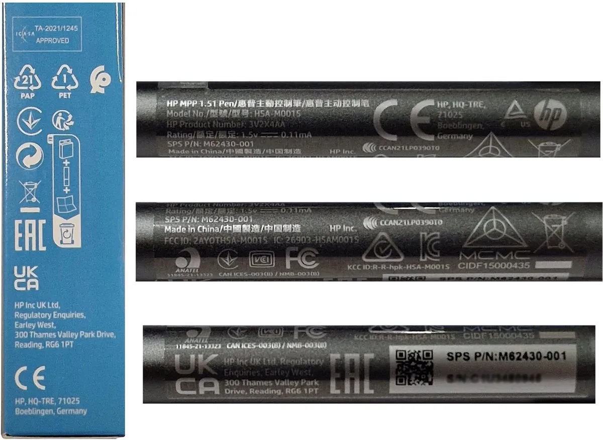 HP Pen MPP 1.51 3V2X4AA#ABB - Grijs - afbeelding 9 van 9