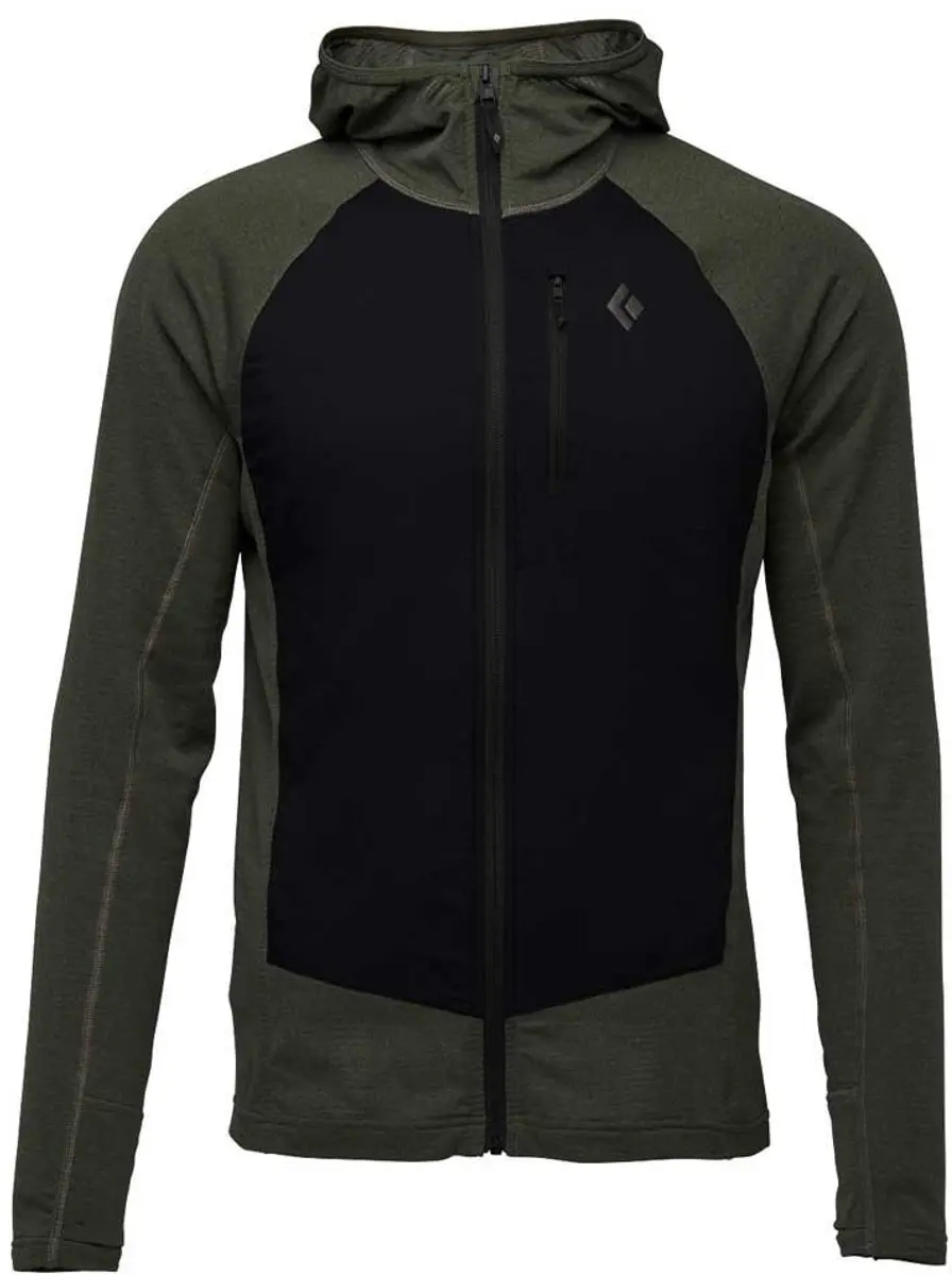 Black Diamond Coefficient LT Hybrid Hoody - Fleecevest - Heren Tundra / Black XL - afbeelding 6 van 6
