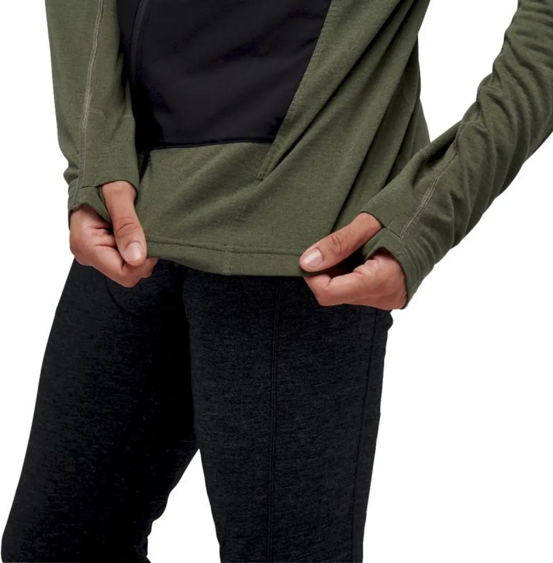 Black Diamond Coefficient LT Hybrid Hoody - Fleecevest - Heren Tundra / Black XL - afbeelding 2 van 6
