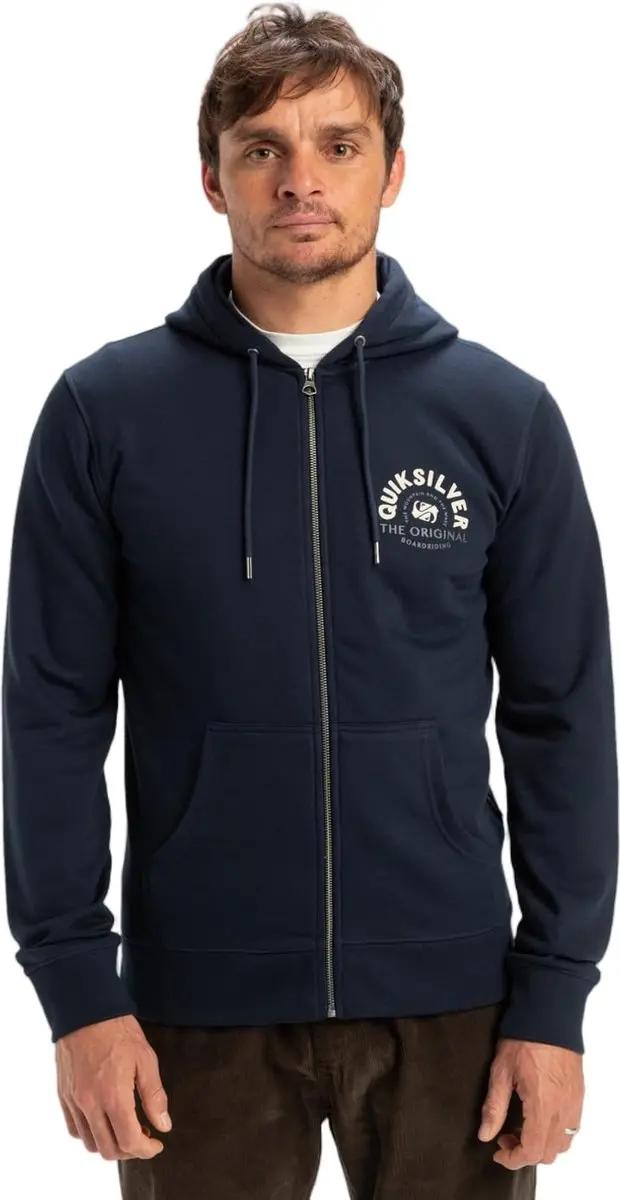 Quiksilver Graphic Mix Hoodzipper Vest Donkerblauw S Man