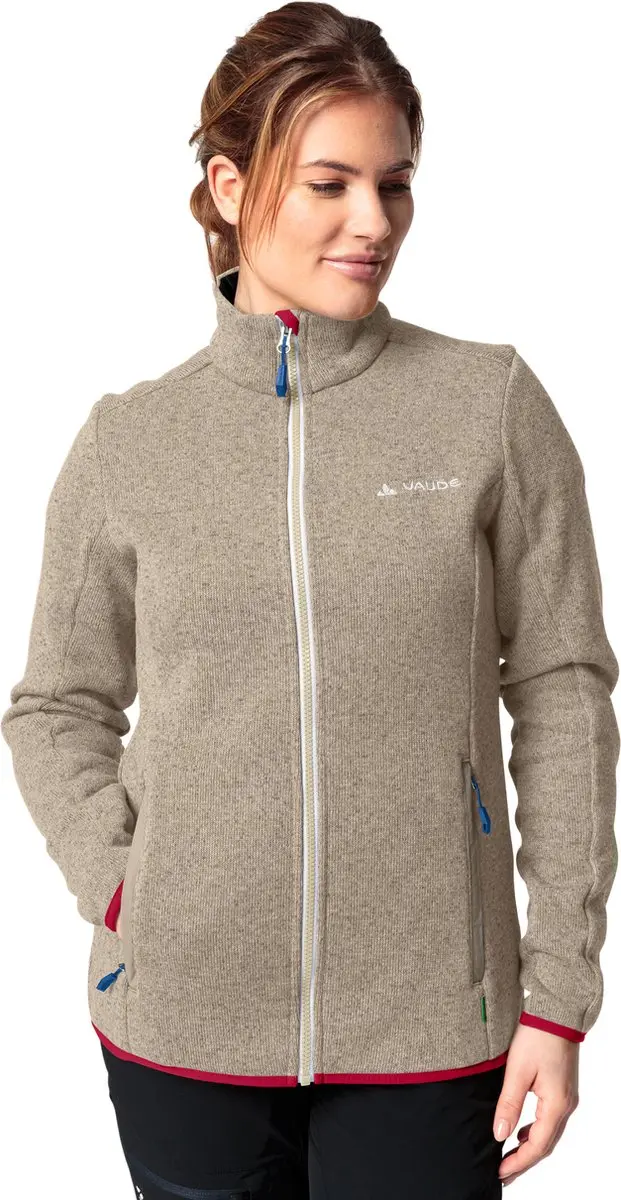 Vaude Rienza Iv Fleece Met Volledige Rits Beige 38 Vrouw