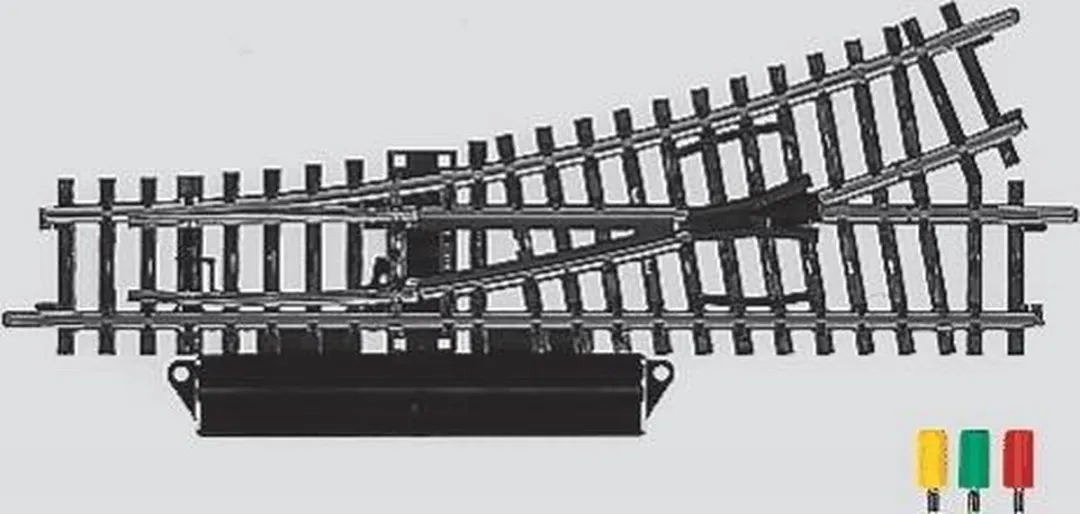 Märklin H0 K-rails Wissel Links 2262