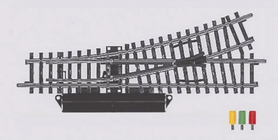 Märklin H0 K-rails Wissel Links 2262 - 2 Stuks
