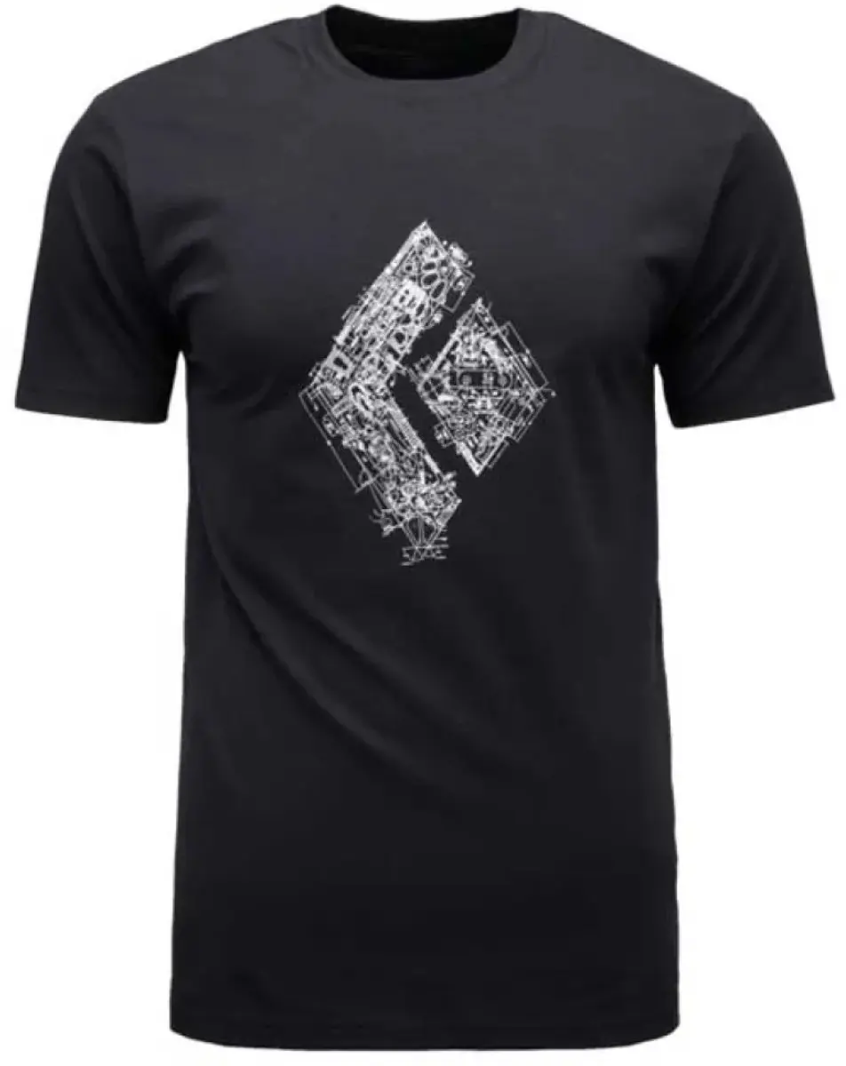 Black Diamond Engineered Diamond T-shirt - Zwart - afbeelding 2 van 2
