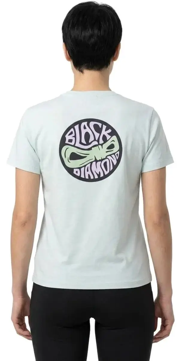 Black Diamond Rope Badge Dames T-Shirt - Belay Blue - afbeelding 2 van 4
