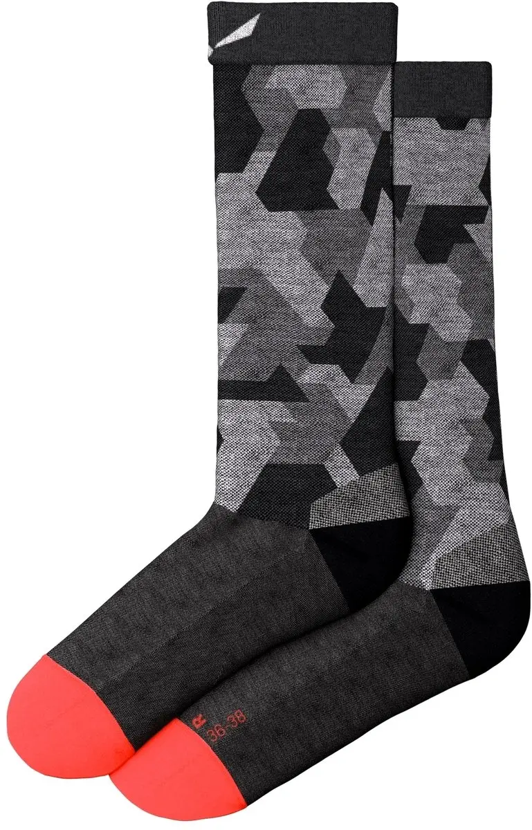 Salewa Pedroc Camo Dames Sokken - Zwart/Grijs - afbeelding 2 van 2